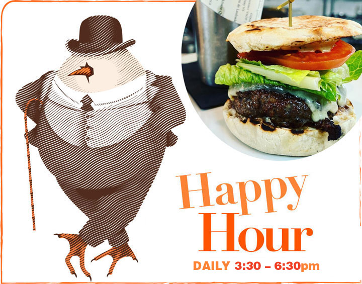 Happy Hour Daily 3:30 - 6:30pm