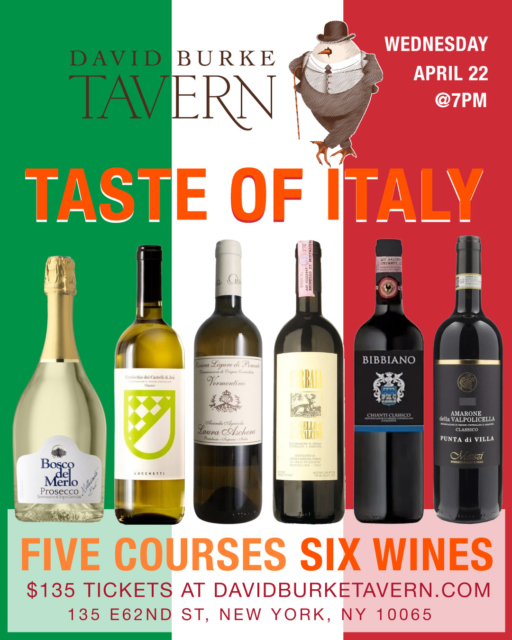 Flavors of Italy Wine Dinner