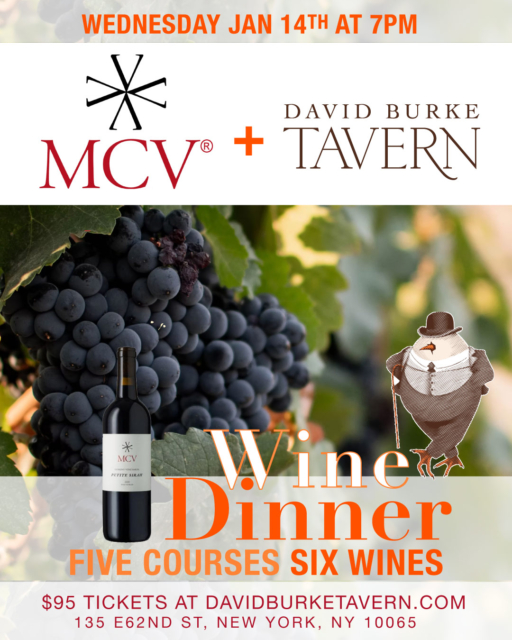 MCV Wine Dinner Jan 14