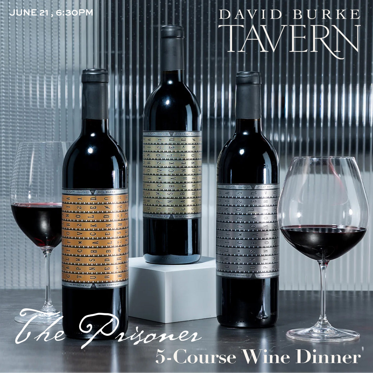 Prisoner Wine Dinner June 21